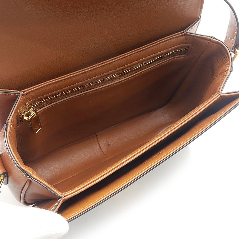 Celine Teen Triomphe Shoulder Bag with — view 9