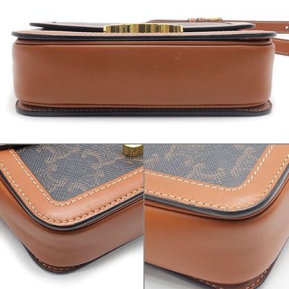 Celine Teen Triomphe Shoulder Bag with — view 4
