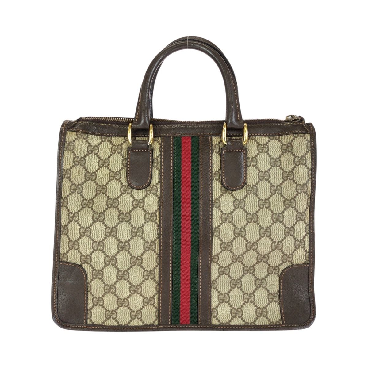 Gucci Sherry Line Beige Brown Gold 24 Tote — view 2