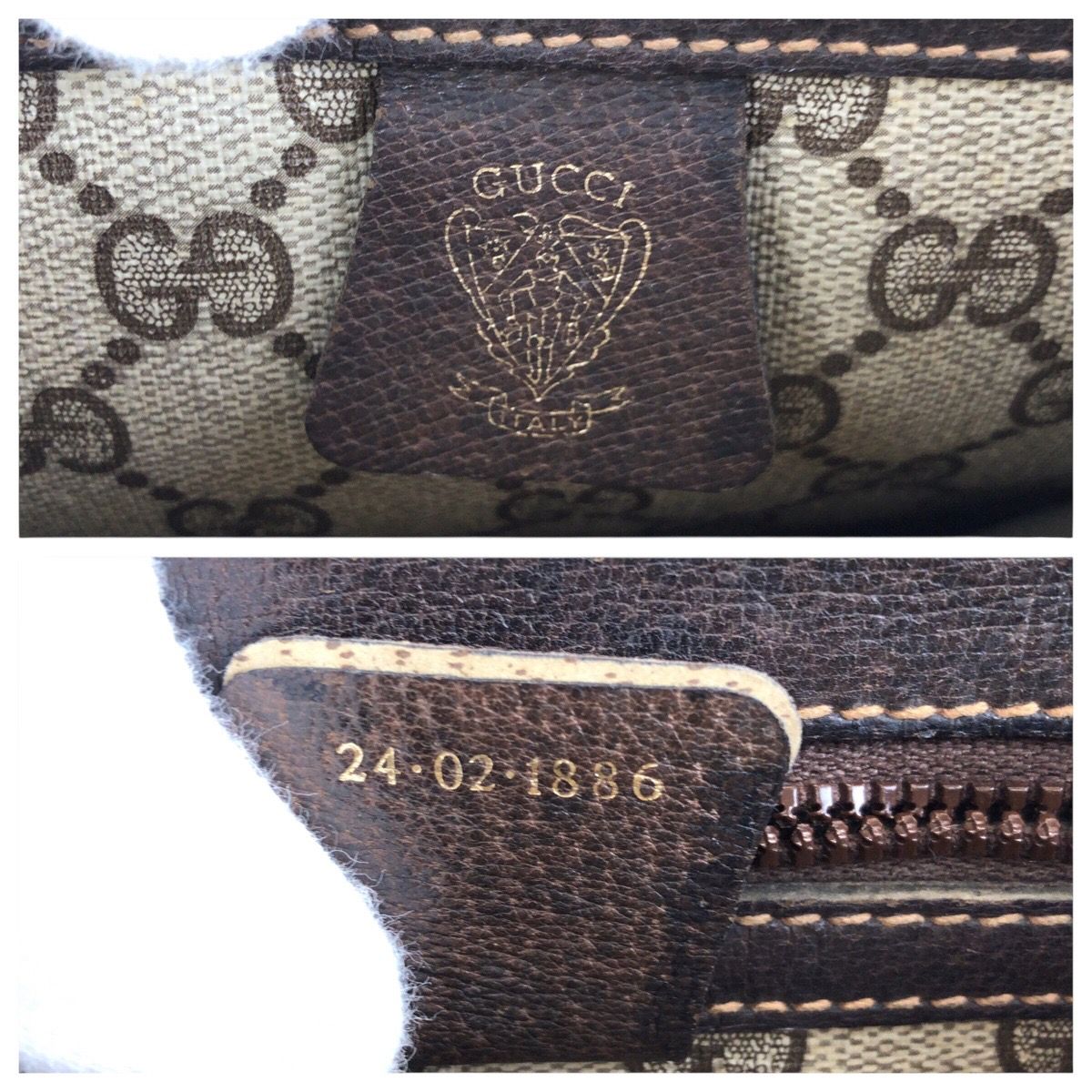 Gucci Sherry Line Beige Brown Gold 24 Tote — view 4