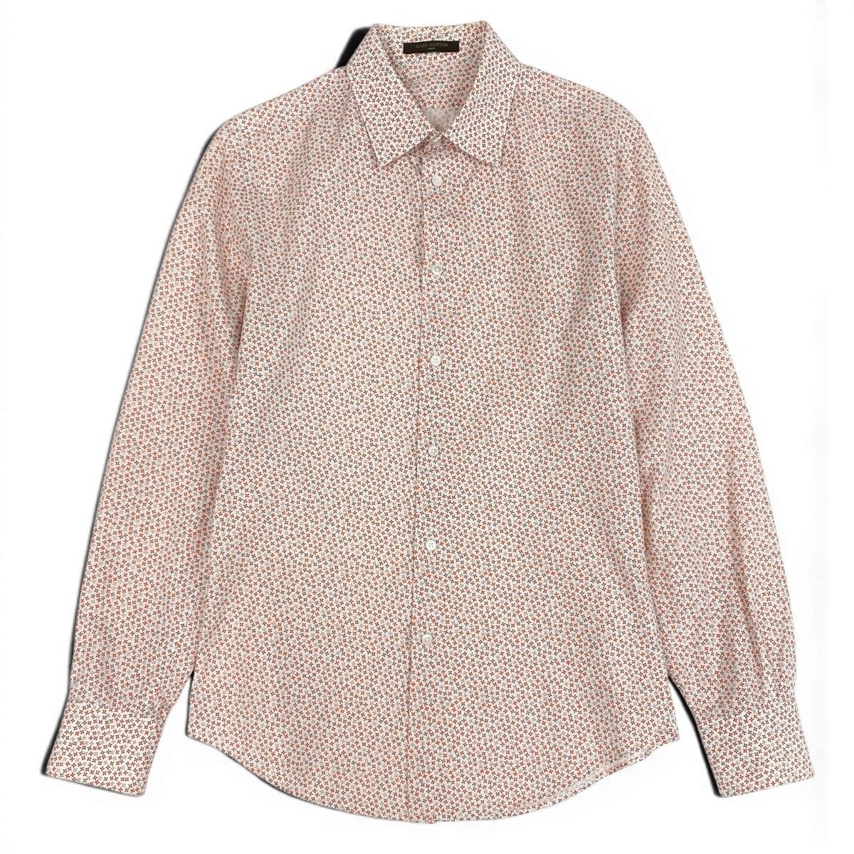 Louis Vuitton Monogram All Over Pattern Shirt Long Sleeve S Multicolor Cotton