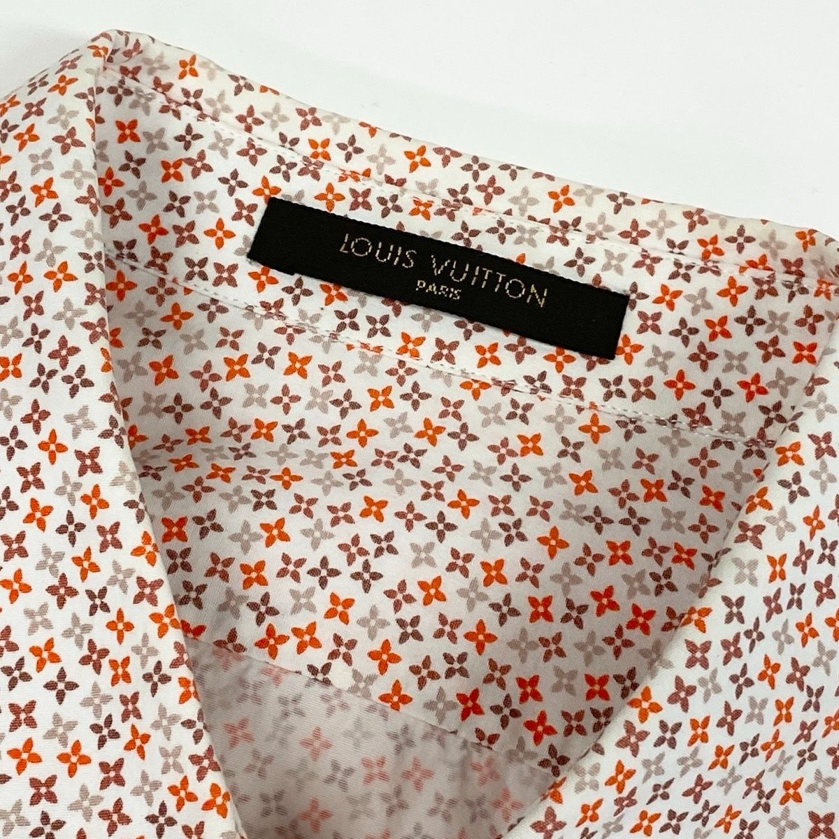 Louis Vuitton Monogram All Over Pattern Shirt Long Sleeve S Multicolor Cotton — view 7