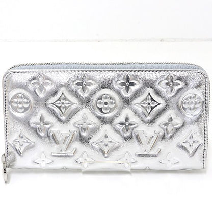 Louis Vuitton LV Ski Cousin Zippy Wallet Lambskin Silver Monogram