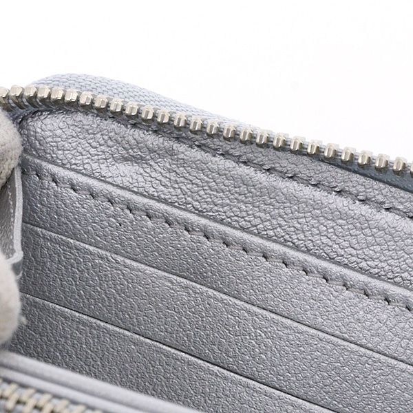 Louis Vuitton LV Ski Cousin Zippy Wallet Lambskin Silver Monogram — view 5
