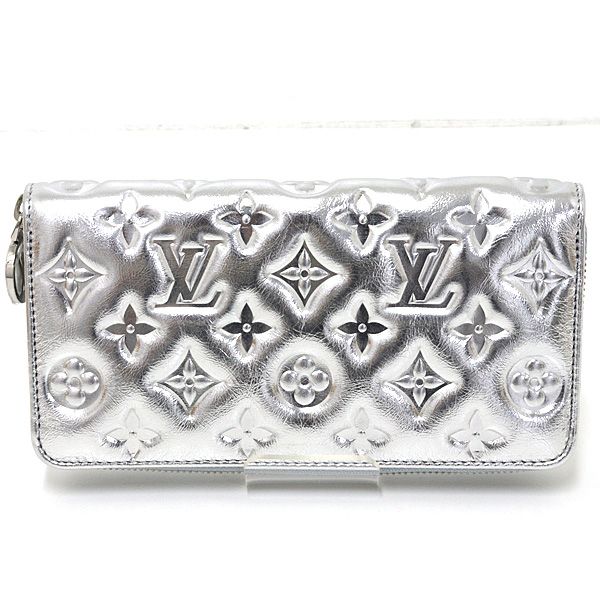 Louis Vuitton LV Ski Cousin Zippy Wallet Lambskin Silver Monogram — view 3