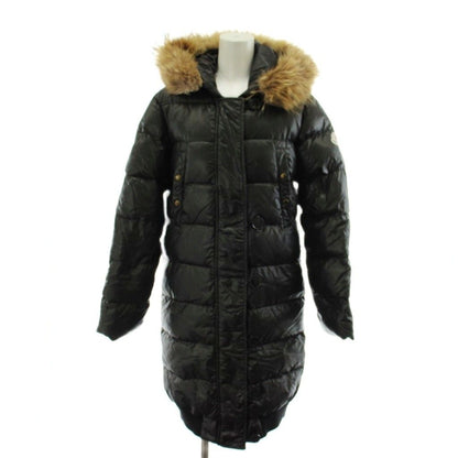 Moncler Lucie Down Coat Long Length Hooded 00 Black 91