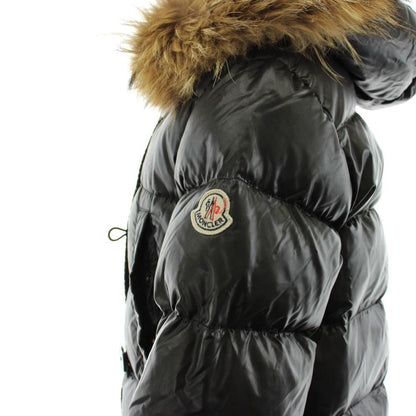 Moncler Lucie Down Coat Long Length Hooded 00 Black 91 — view 7