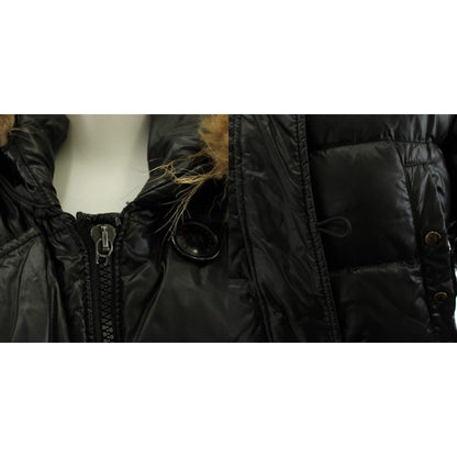 Moncler Lucie Down Coat Long Length Hooded 00 Black 91 — view 9