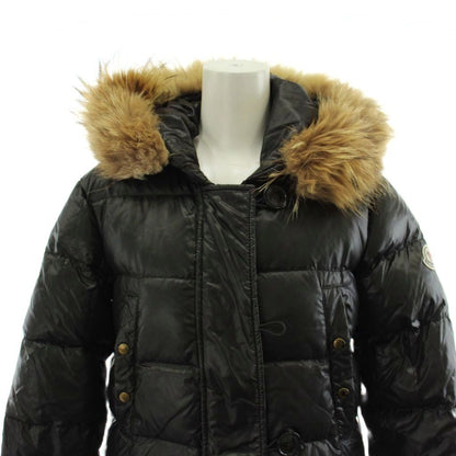 Moncler Lucie Down Coat Long Length Hooded 00 Black 91 — view 6