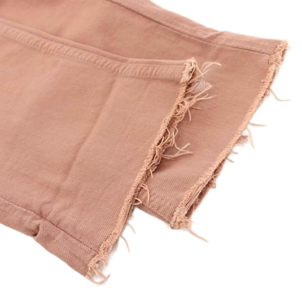 Brunello Cucinelli Denim Pants Jeans Cutoff Zip Fly Pink — view 5