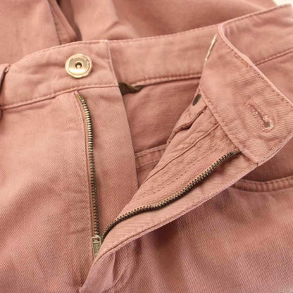 Brunello Cucinelli Denim Pants Jeans Cutoff Zip Fly Pink — view 4