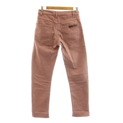 Brunello Cucinelli Denim Pants Jeans Cutoff Zip Fly Pink — view 2