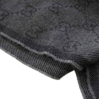Gucci GG Pattern Scarf Shawl Wool Black TK — view 3