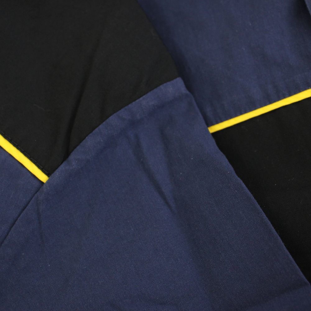 Prada Shirt Short Sleeve Chest Pocket S Navy Yellow YT — view 7