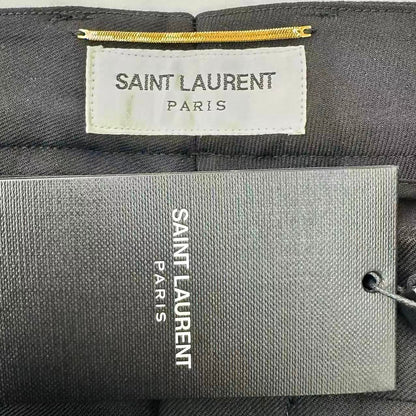 Saint Laurent Tapered Pants Wool Black 36 — view 4