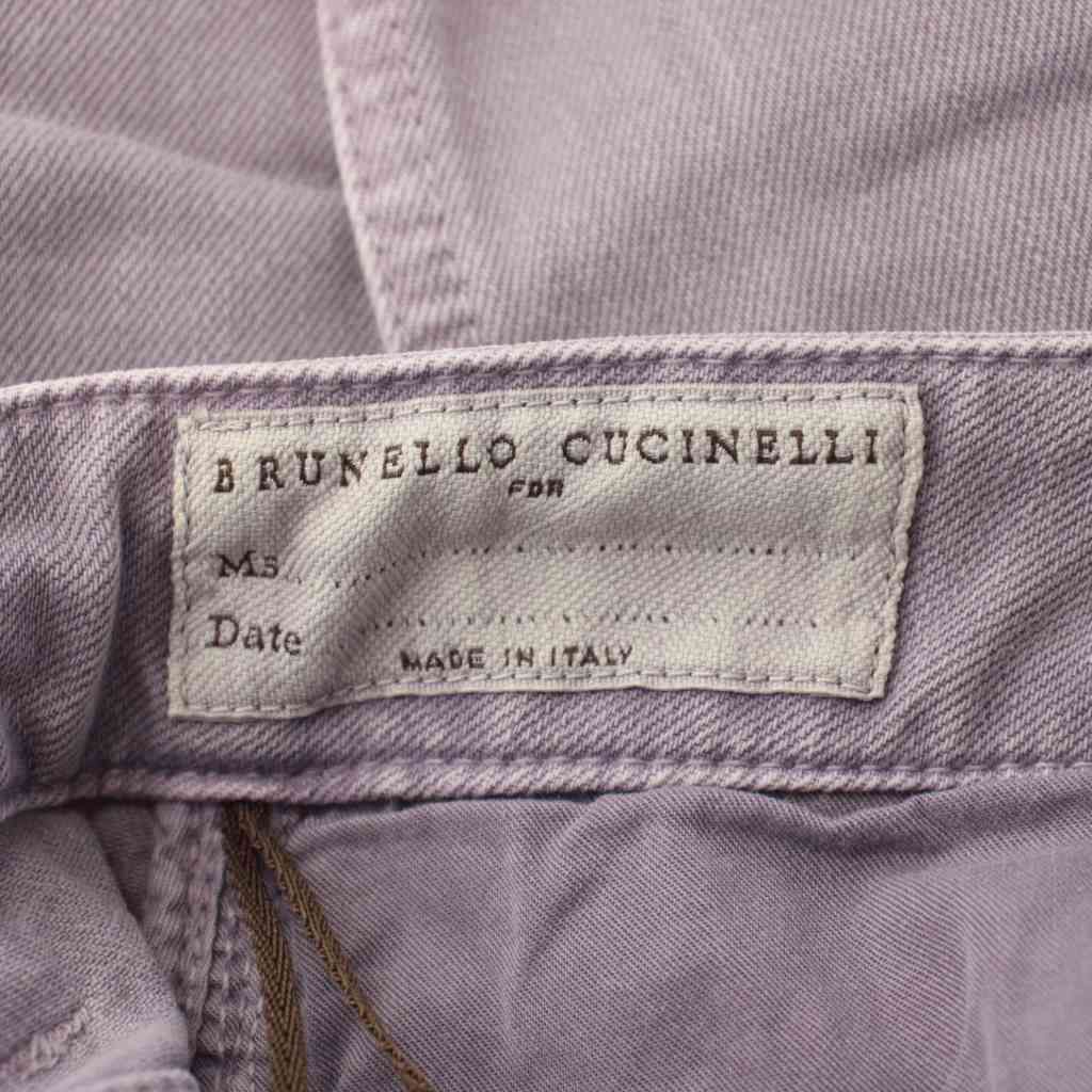 Brunello Cucinelli Denim Pants Jeans Zip Fly Purple — view 3