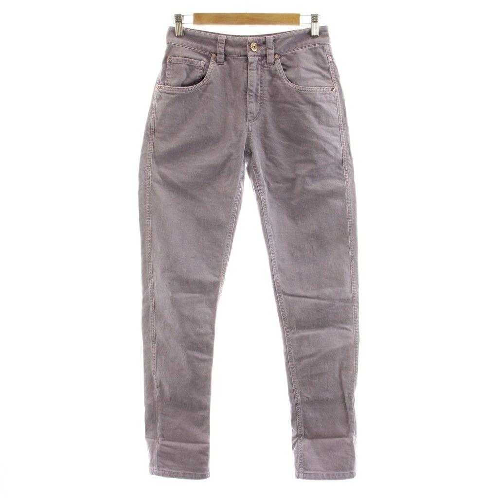 Brunello Cucinelli Denim Pants Jeans Zip Fly Purple