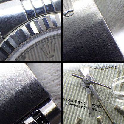 Rolex Watch Datejust Tapestry Silver Dial Date 18k White Gold SS Automatic — view 7