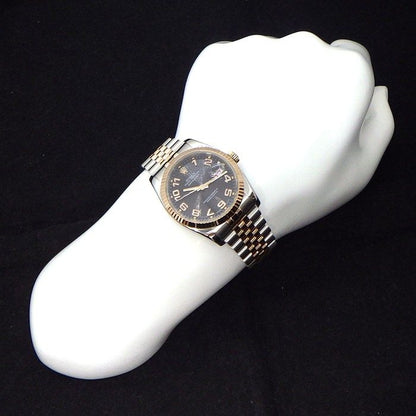 Rolex Watch Datejust D No Roulett Black Concentric Dial Date Luminous Hands — view 9