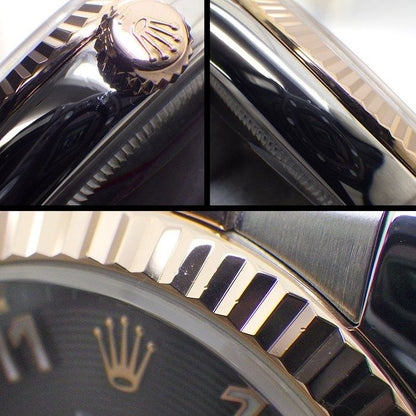 Rolex Watch Datejust D No Roulett Black Concentric Dial Date Luminous Hands — view 6