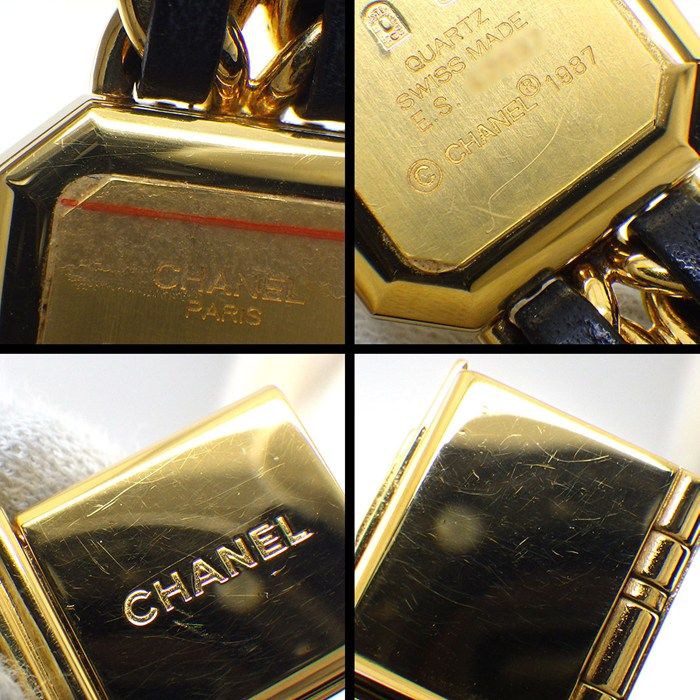 Chanel Watch Premier M Octagonal Black Dial Chain Breath Leather — view 7