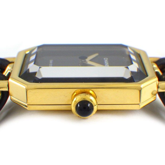 Chanel Watch Premier M Octagonal Black Dial Chain Breath Leather — view 2