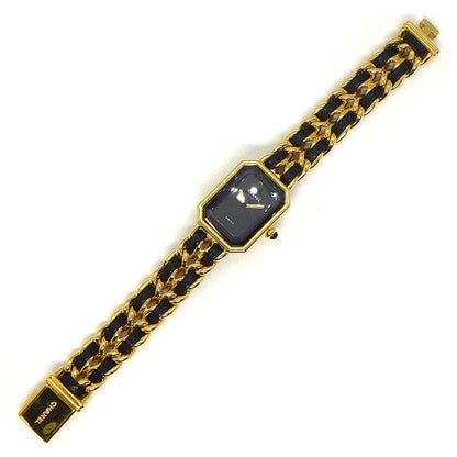 Chanel Watch Premier M Octagonal Black Dial Chain Breath Leather — view 3