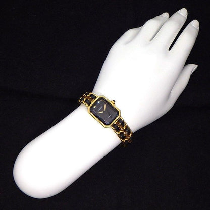 Chanel Watch Premier M Octagonal Black Dial Chain Breath Leather — view 9