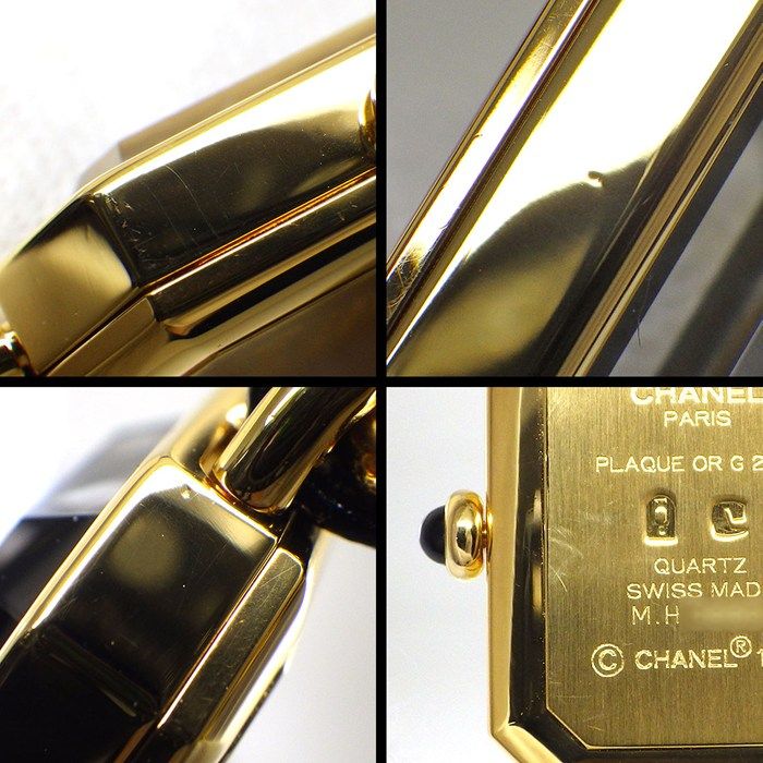 Chanel Watch Premier M Octagonal Black Dial Chain Breath Leather — view 6