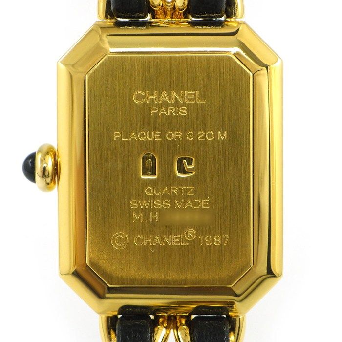 Chanel Watch Premier M Octagonal Black Dial Chain Breath Leather — view 4