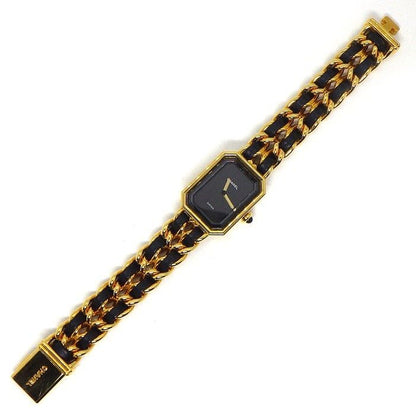 Chanel Watch Premier M Octagonal Black Dial Chain Breath Leather — view 3