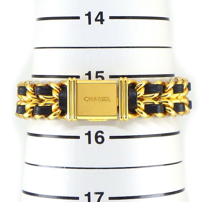 Chanel Watch Premier M Octagonal Black Dial Chain Breath Leather — view 9