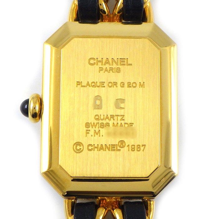 Chanel Watch Premier M Octagonal Black Dial Chain Breath Leather — view 4