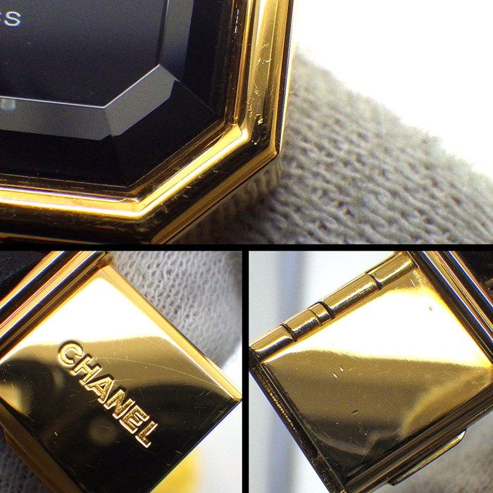 Chanel Watch Premier M Octagonal Black Dial Chain Breath Leather — view 7