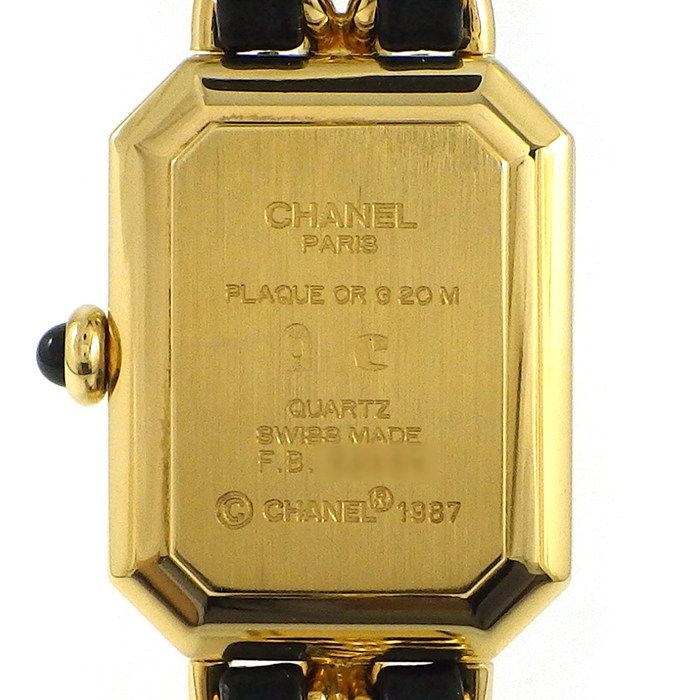 Chanel Watch Premier M Octagonal Black Dial Chain Breath Leather — view 4
