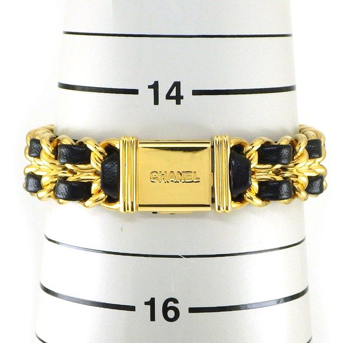 Chanel Watch Premier M Octagonal Black Dial Chain Breath Leather — view 9