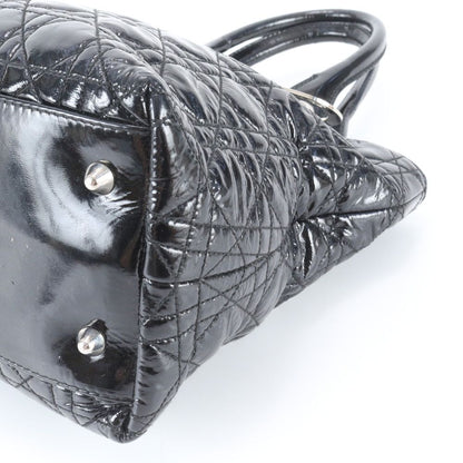 Dior Lady Cannage Leather Tote Shoulder Black — view 4