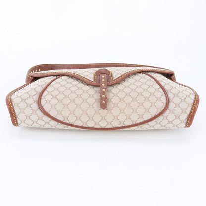 Celine Vintage Macadam Triomphe Leather Shoulder Bag Hand — view 5
