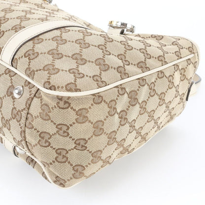 Gucci GG Canvas Twins Leather Tote Shoulder Hand — view 4