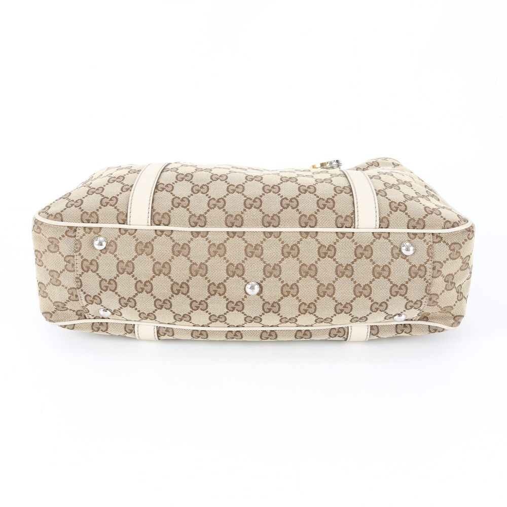 Gucci GG Canvas Twins Leather Tote Shoulder Hand — view 5