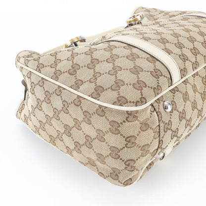Gucci GG Canvas Twins Leather Tote Shoulder Hand — view 6