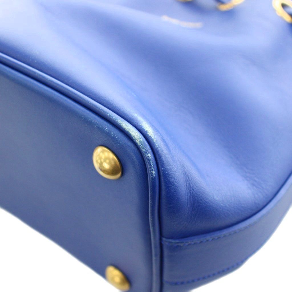 Saint Laurent Paris Eddie Era Emmanuel Bucket Bag 2-Way Leather Blue — view 7