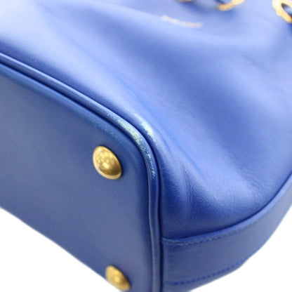 Saint Laurent Paris Eddie Era Emmanuel Bucket Bag 2-Way Leather Blue — view 7