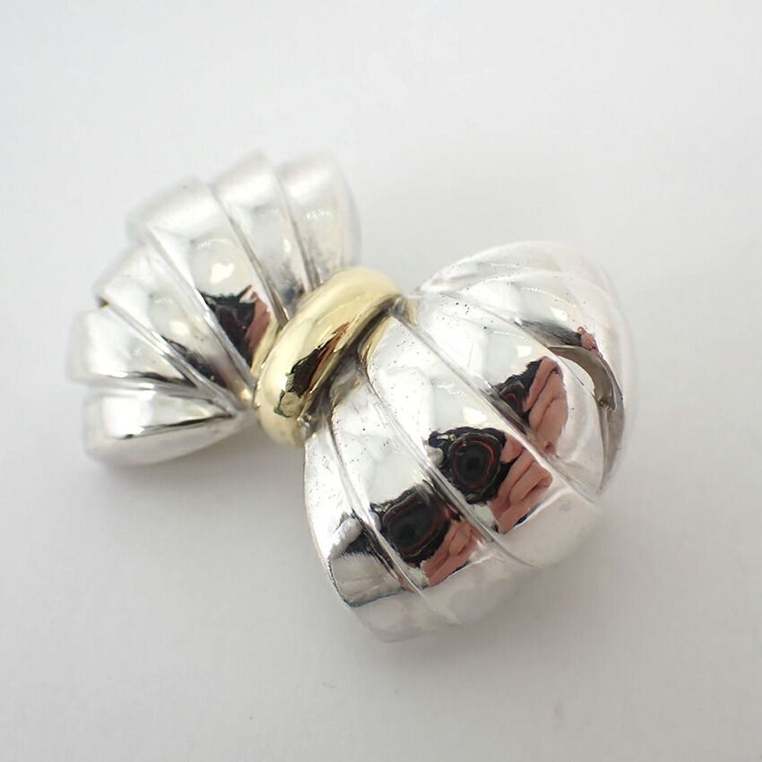 Tiffany & Co 925 750 Ribbon Brooch — view 2