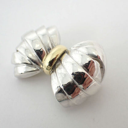 Tiffany & Co 925 750 Ribbon Brooch — view 2