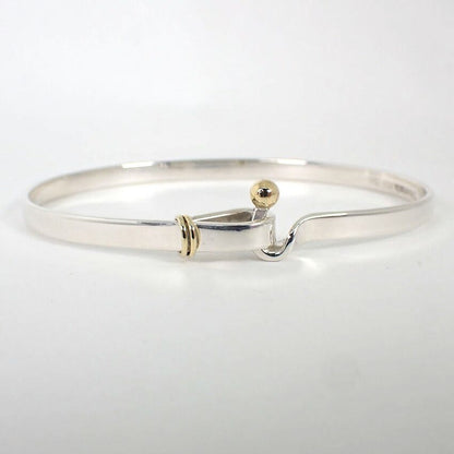 Tiffany & Co 925 750 Hook Eye Bangle Bracelet — view 5