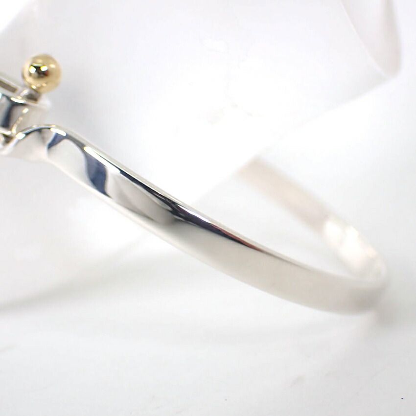 Tiffany & Co 925 750 Hook Eye Bangle Bracelet — view 4