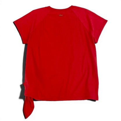 Gucci Side Ribbon Crew Neck Short Sleeve T-Shirt XL Red Cotton — view 3