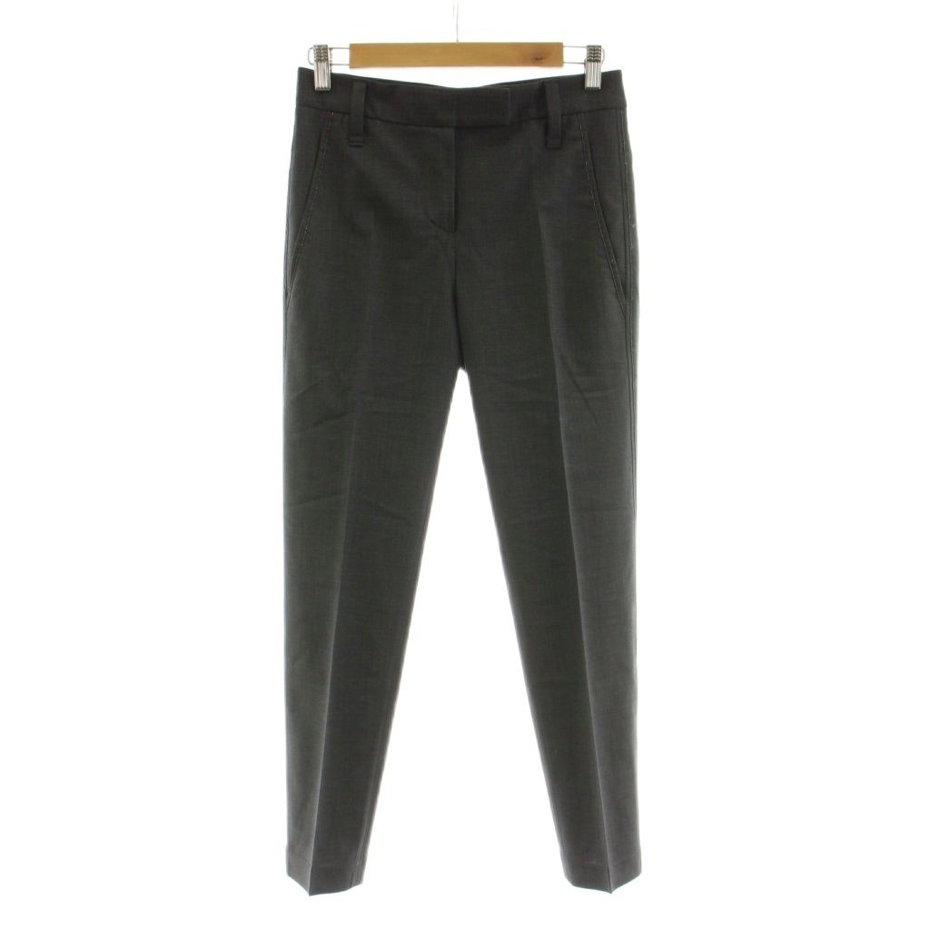 Brunello Cucinelli Tapered Pants Trousers Zip Fly Wool