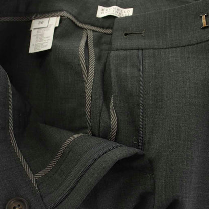 Brunello Cucinelli Tapered Pants Trousers Zip Fly Wool — view 4